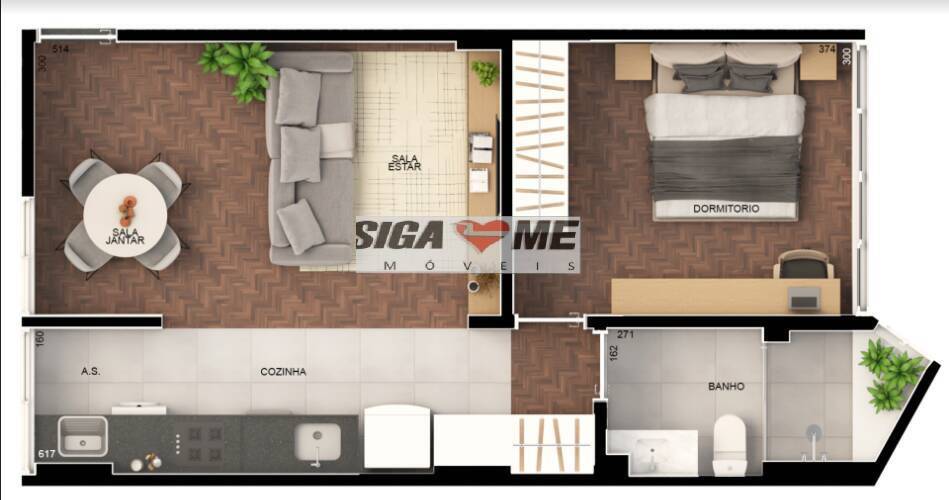 Apartamento, 1 quarto, 48 m² - Foto 8