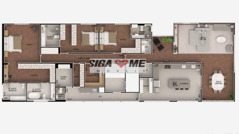 Apartamento, 1 quarto, 267 m² - Foto 11