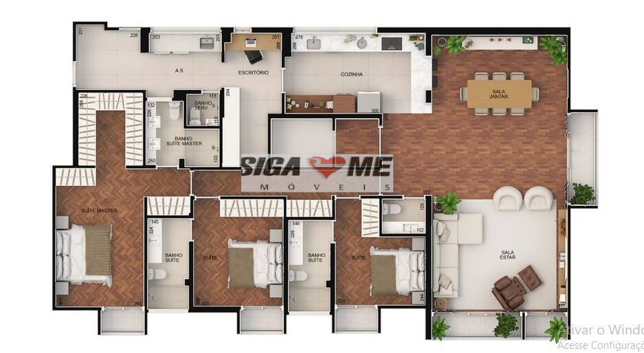 Apartamento, 3 quartos, 198 m² - Foto 4
