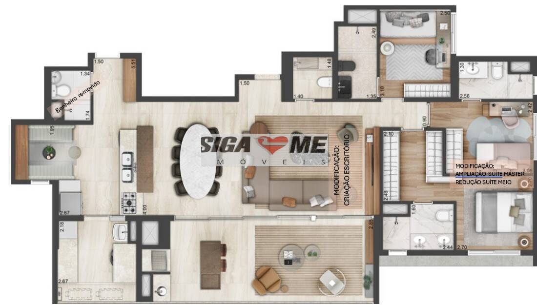 Apartamento, 3 quartos, 146 m² - Foto 65